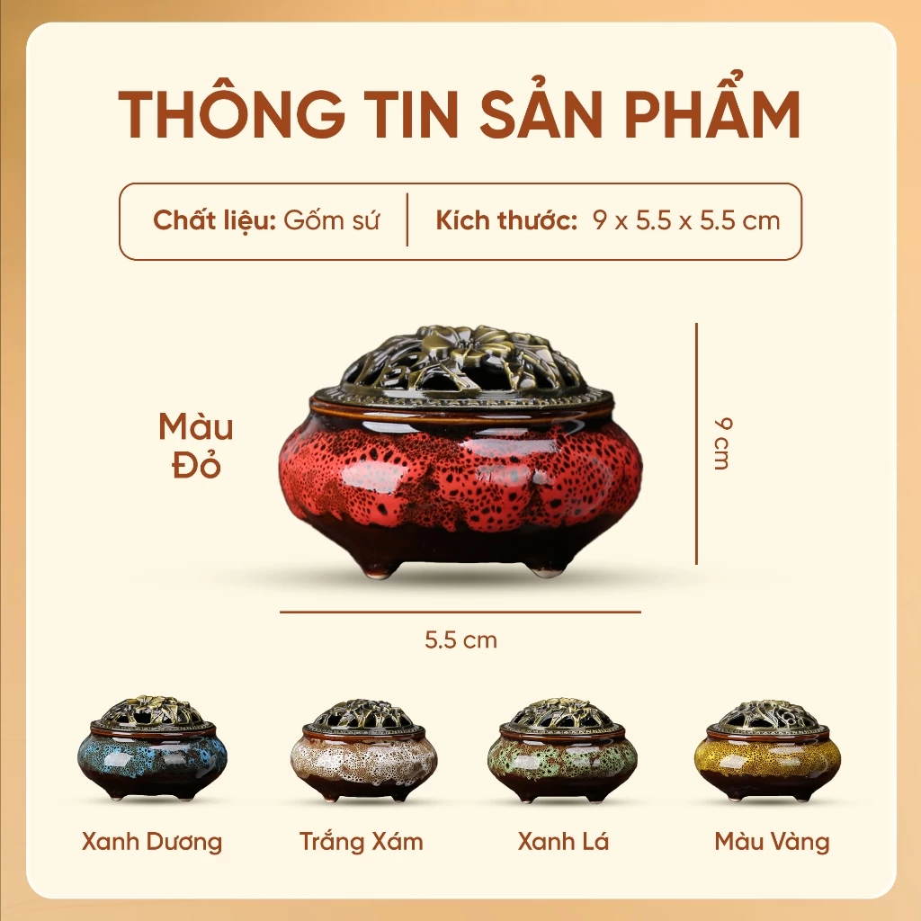 Lư sứ xông trầm hương